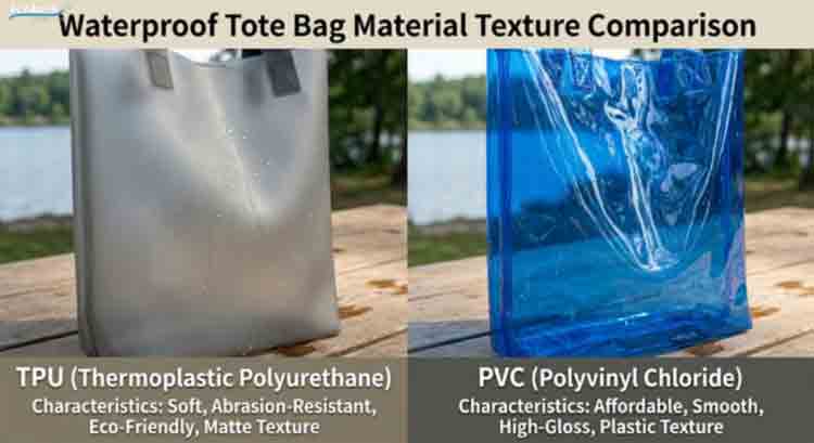 TPU बनाम PVC वाटरप्रूफ डफेल ब्याग कुन सामग्री लामो समय सम्म रहन्छ